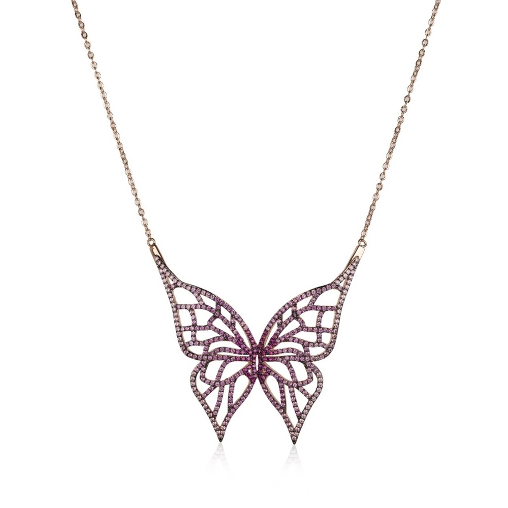 NWT NOIR DAZZLING WINGS NECKLACE